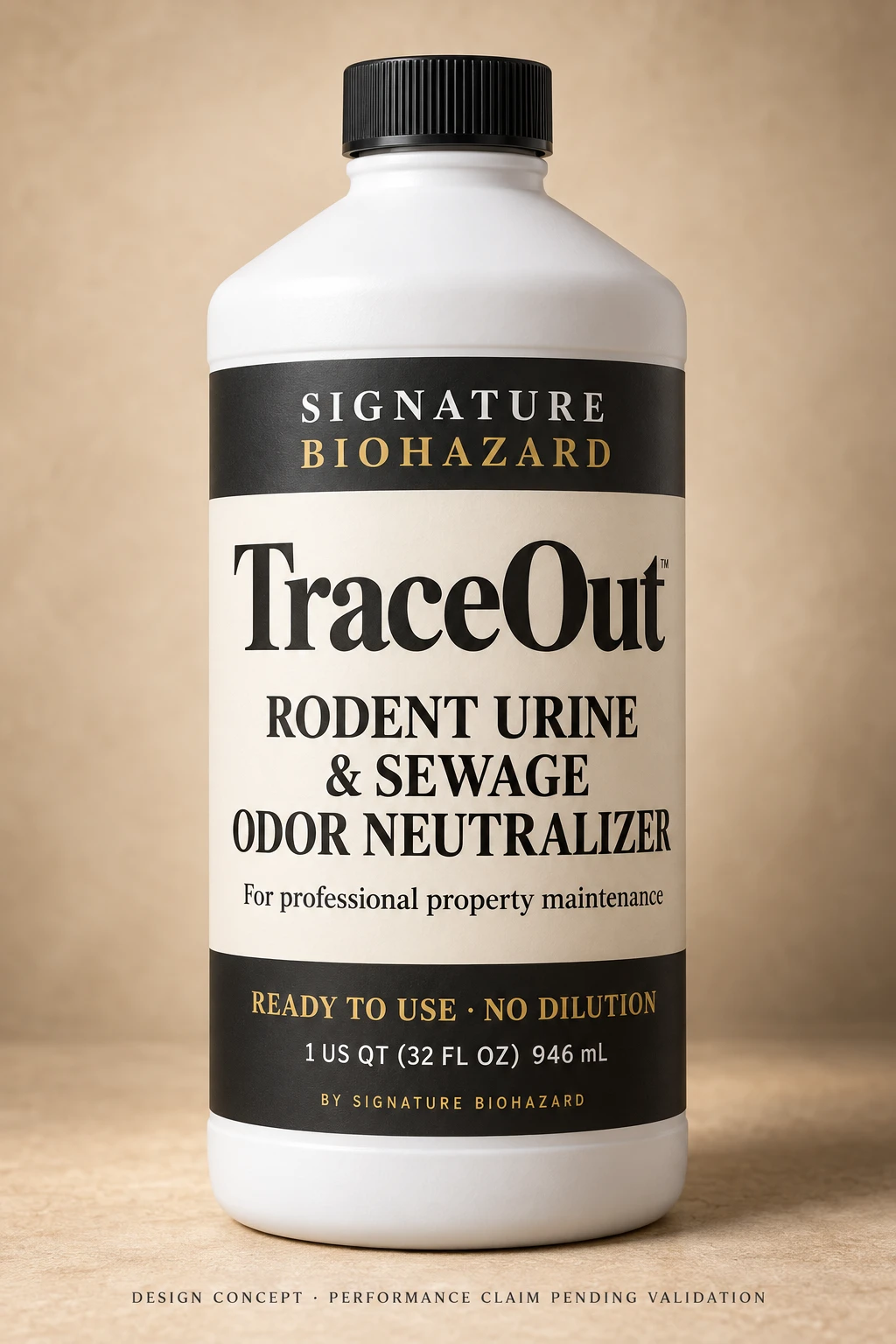 TraceOut by Signature Biohazard, one-quart ready-to-use bottle